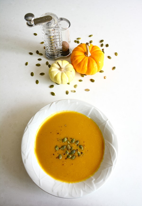 Coconut Curry Pumpkin Soup - Pralines and Greens